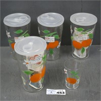 Orange Juice Glass Carafes & Tumbler