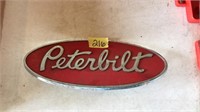 METAL PETERBILT SIGN 8"