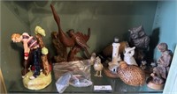 Shelf of Miscellaneous Collectibles