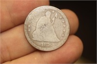 1876-CC Seated Quarter