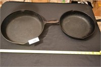 2 CAST IRON SKILLETS