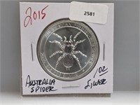 1oz .999 Silv Australian Spider $1