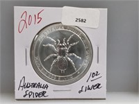 1oz .999 Silv Australian Spider $1