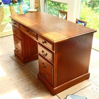 Beautiful Oak Nathan Hale Knee Hole desk