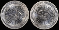 (2) 1 OZ .999 SILV 2022 AUSTRALIAN KANGAROO ROUNDS