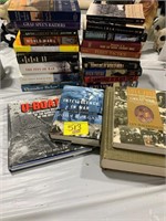 GROUP OF WAR THEMED BOOKS OF ALL KINDS