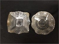 Indiana Glass Diamond Cut Bowls