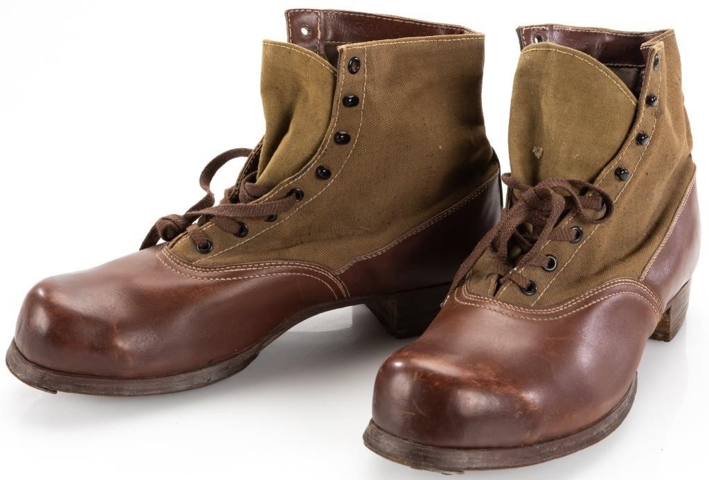 WWII DAK German M-31 Tropical Combat Boots