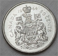 1964 CAD SILVER HALF DOLLAR