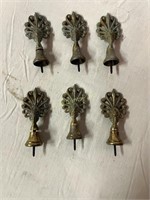 6 Antique Decorative Pieces. 5" Tall.