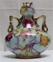Porcelain Double Handle Rose Vase