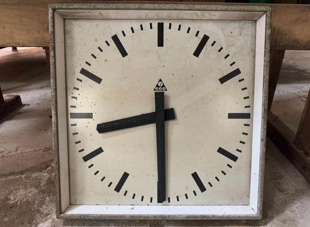 VINTAGE JAPANESE HANGING RAILWAY CLOCK