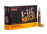 PMC 308XM XTac Match Competition 308 Win 168 gr Op