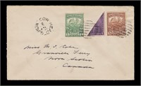 Newfoundland Stamps 1939 Cover with Bisect &