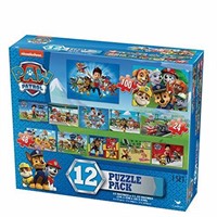 Paw Patrol Kids 12 Puzzle Pack (24 Pieces)