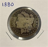 S - 1880 MORGAN SILVER DOLLAR (T6)