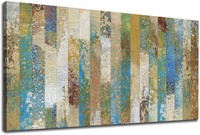 Abstract Canvas Art  24 x 48 Montage 1