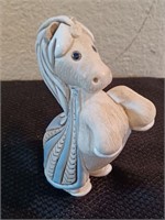 Cool horse figurine, signed by artist