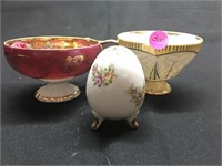 Antique Tea Cups and Collectible Egg