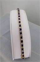 7" Blue & White Stone bracelet