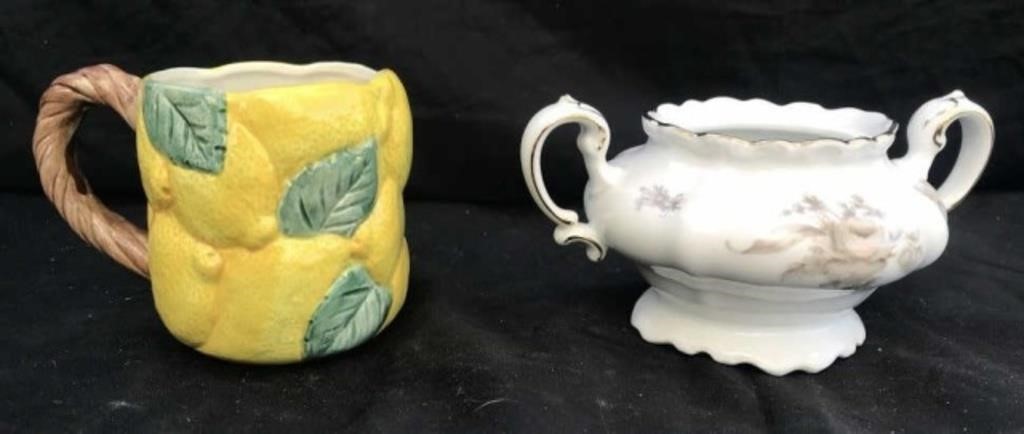 Lemon Mug & Johann Haviland Sugar Bowl