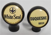 Lot of 2 Rounded Beer Tap Knobs