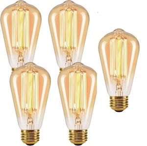 NEW 5PK Edison Bulbs Warm White