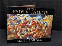 Signed Ernie Barnes book, "From Pads To Palette"