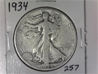 1934 Walking Liberty Half Dollar