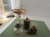 Oil Lamps, Electric Lamp for parts