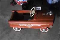 Metal Fire Chief Pedal Car