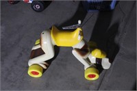 Plastic Inspector Dog Riding Toy