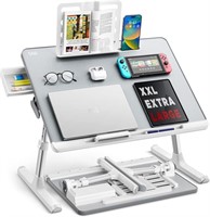 SAIJI Laptop Bed Tray Desk, (Gray, X-Large)