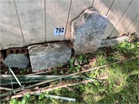 Antique Concrete Head Stone(Front porch)