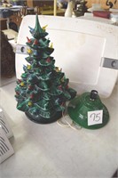 Ceramic Christmas tree and base