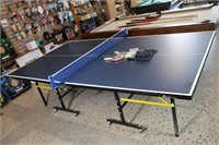 TABLE TENNIS TABLE, NET, PADDLES & BALLS