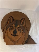 Wolf wood art - AM PM Woodcrafts