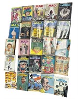 24 vintage 1960's & 70's Mad & Lampoon magazines