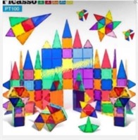 PicassoTiles $65 Retail Magnetic 3D Blocks 100pk