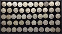 (53) 1965-70 Kennedy Half Dollars 40% Silver