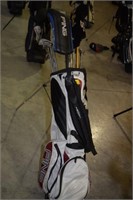 PING BAG AND EYE IRONS, FAIRWAY DRIVERS