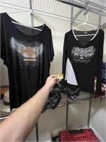 2 Harley Davidson women's shirts