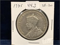1935 Can Silver Dollar VF20