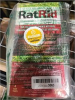 RatRid 85g Tray, 4pk,Control of Mice and Rats