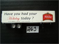 Potosi Brewing Co. Miniature Holiday Semi Trailer