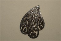 Sterling Filigree Brooch/Pendant