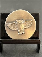 Owl 2 Oz Silver Round