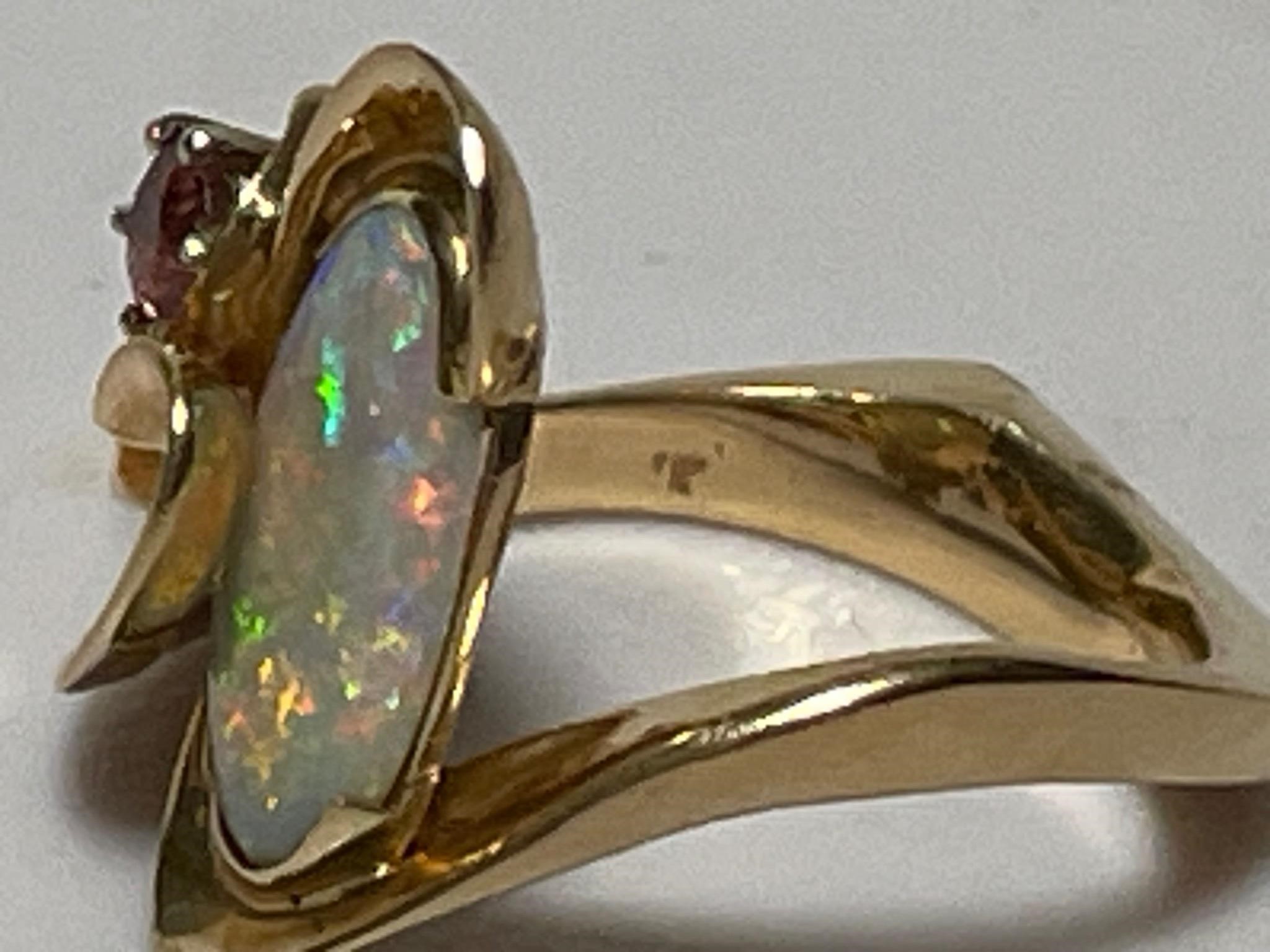Gold & Opal Custom Ring