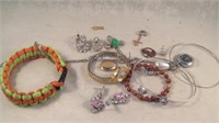 Earrings bracelets necklace pendent