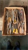 Vise Grips, Pliers, PipeWrench,  Crescent wrench